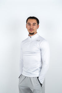 Vital Seamless 1/4 zip Blanc