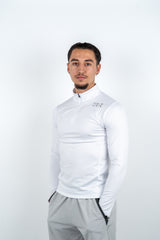 Vital Seamless 1/4 zip Blanc