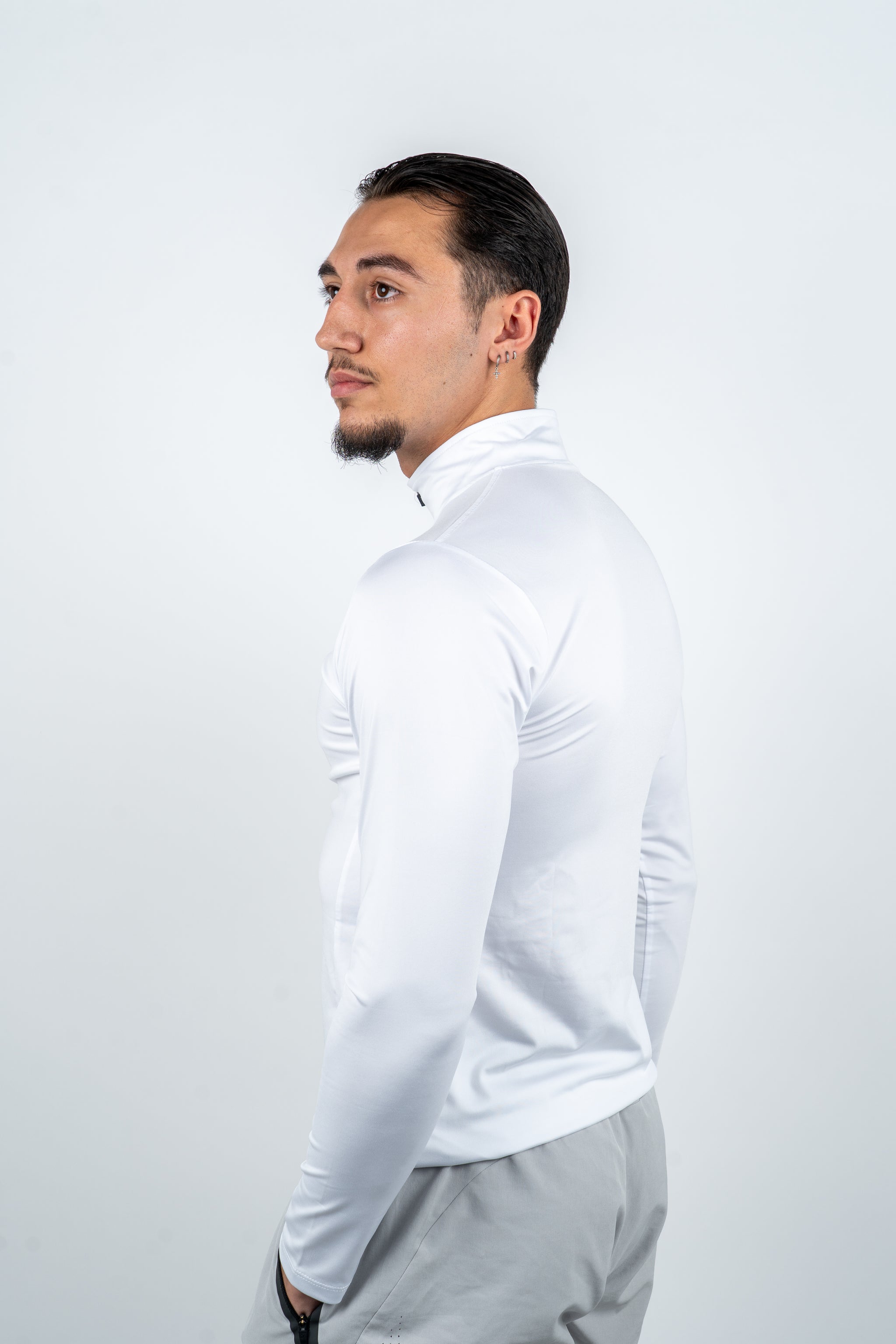 Vital Seamless 1/4 zip Blanc